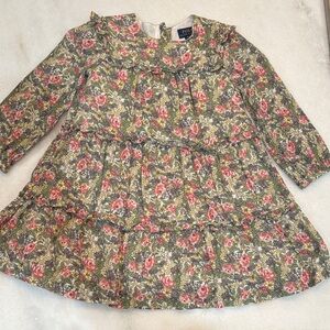 Polo by Ralph Lauren Floral Kids Dress - Green and Pink